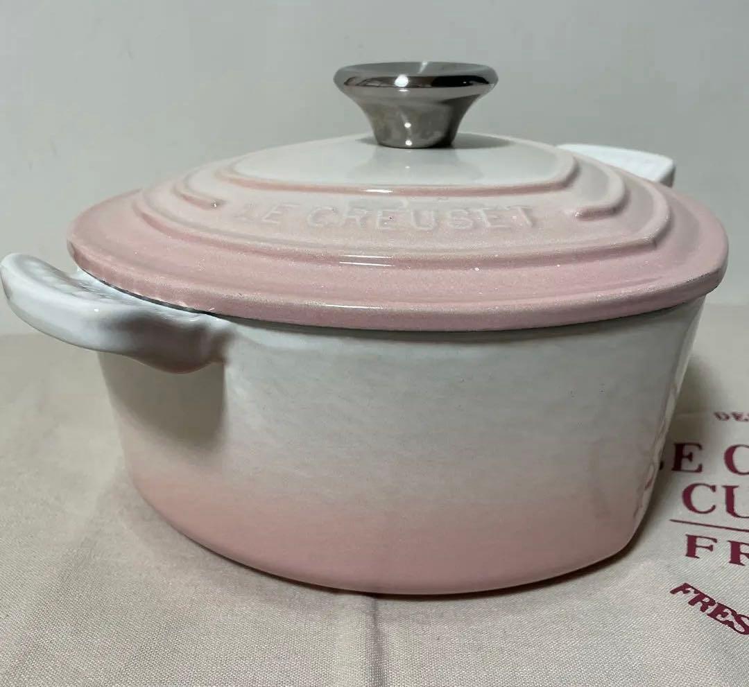 《未使用》ルクルーゼ パウダーピンク 鍋 ♡ ハート