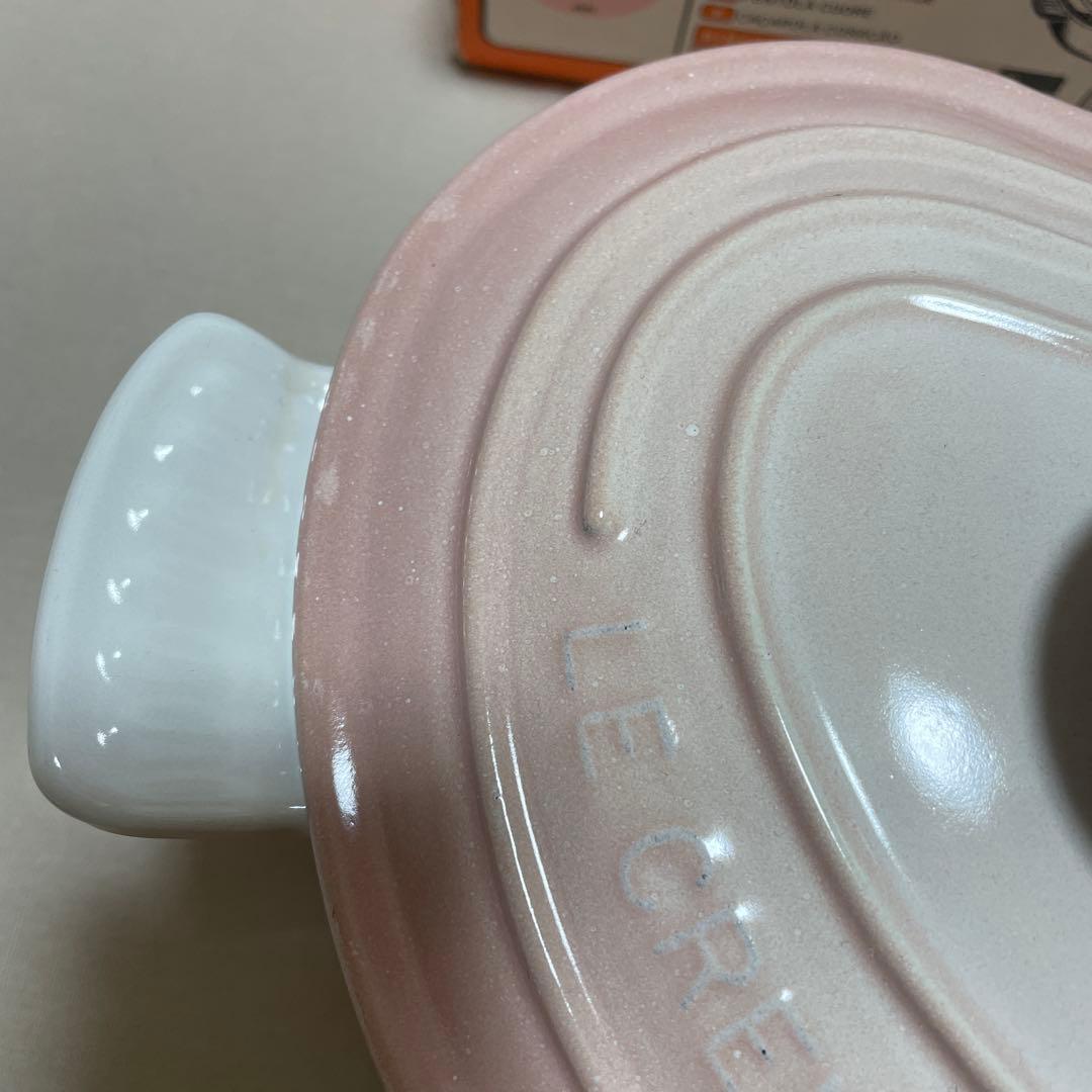 《未使用》ルクルーゼ パウダーピンク 鍋 ♡ ハート