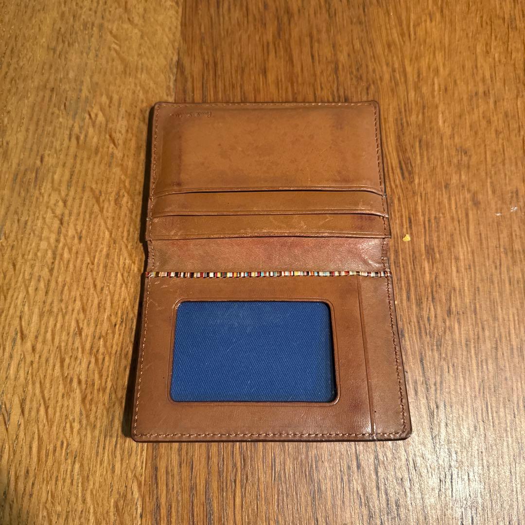 Paul Smith ブラウン レザー カードケース - メルカリ