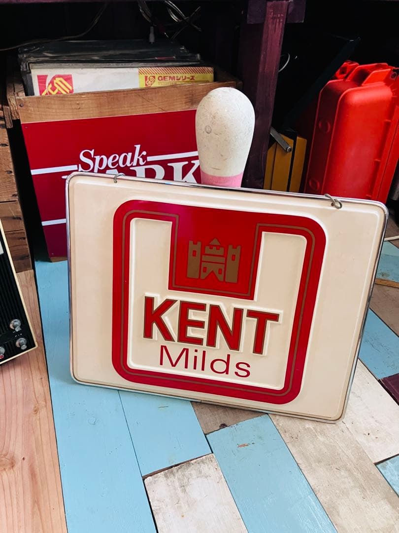 昭和レトロ ラッキーストライク ケント タバコ看板 壁掛け インテリア