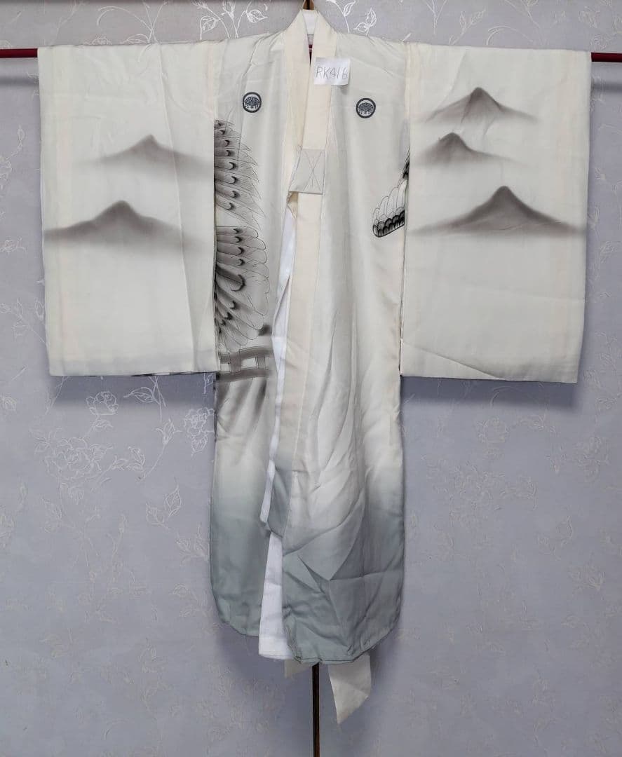 RK416アンティーク子供着物着丈97センチ裄丈45長襦袢付きめちゃくちゃ