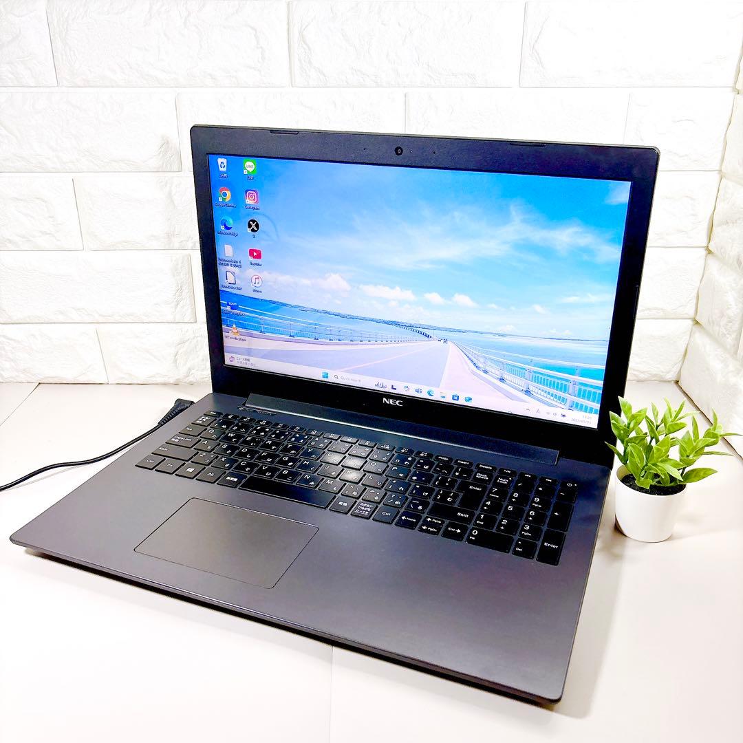 お買い得！ 快適SSD✨メモリ8GB カメラ 第7世代 ノートパソコン NEC