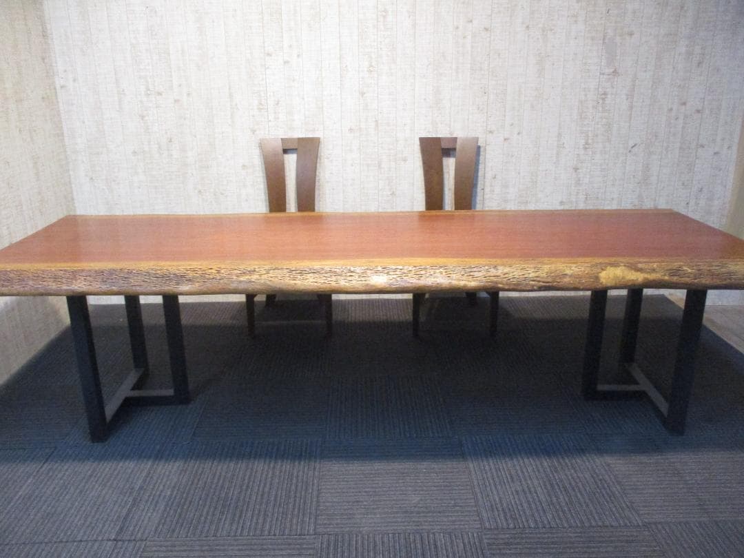 1276□ ブビンガ テーブル カウンター ダイニング 座卓 一枚板 天板