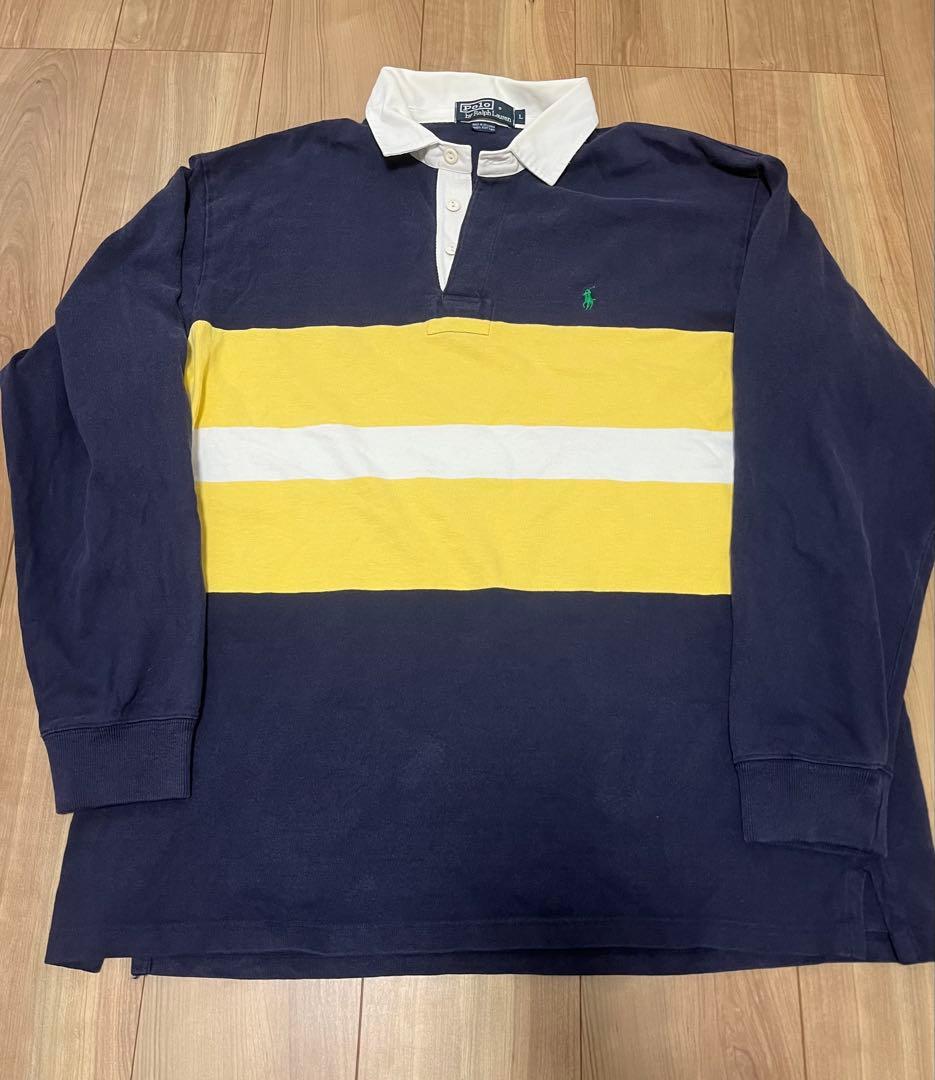 90s ラルフローレン ラガーシャツ - メルカリ