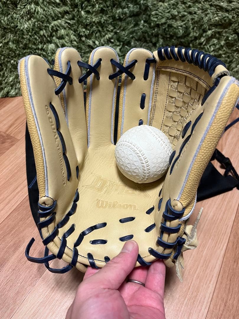 Wilson D-MAX 軟式少年用グラブ DJ型 キャメルSS 左投 硬式改造 - メルカリ