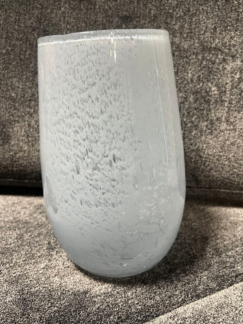 伊崎様【未使用】Henry Dean 気泡入りガラス フラワーベース 花瓶