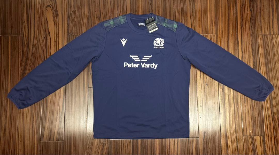 【新品未使用】ラグビー　スコットランド代表　長袖トレーニングシャツ　L シャツ カンタベリー 長袖 Tシャツ メンズ ラグビー 日本代表