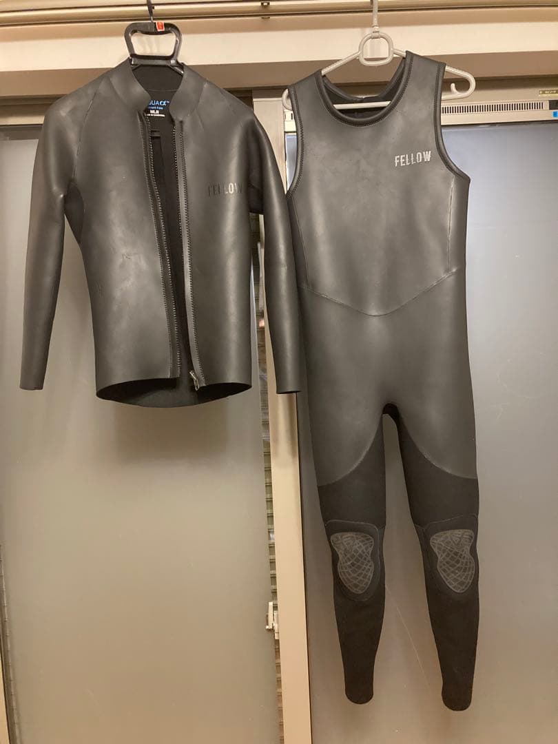 在庫限り AMSTERDAM WETSUITS ロングジョンセットアップ MLサイズ