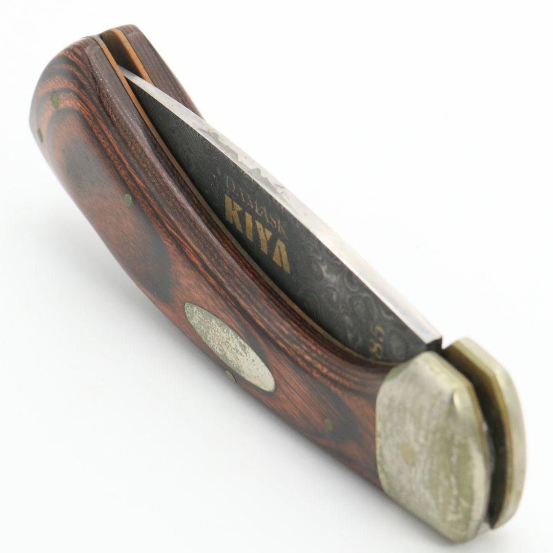 日本橋木屋 KIYA ダマスカス フォールディングナイフ1985 V957 DD