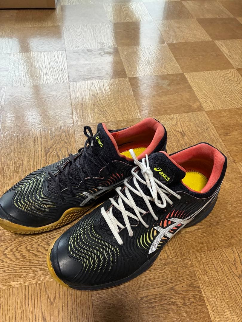 ASICS コートFF2 テニスシューズ 黒/赤/黄 COURT FF 2 OC(オムニ・クレー) | テニス | 【ASICS公式】