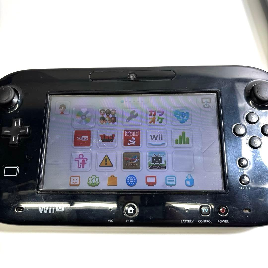 ド*ア様 任天堂 WiiU ブラック 本体 - メルカリ