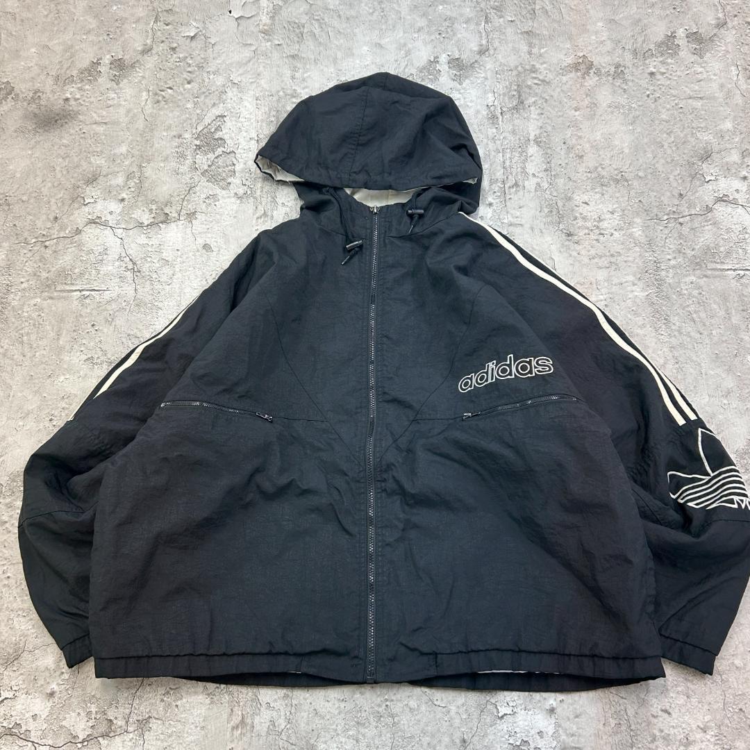 90s アディダス adidas 中綿入 トラックジャケット トレフォイル XL