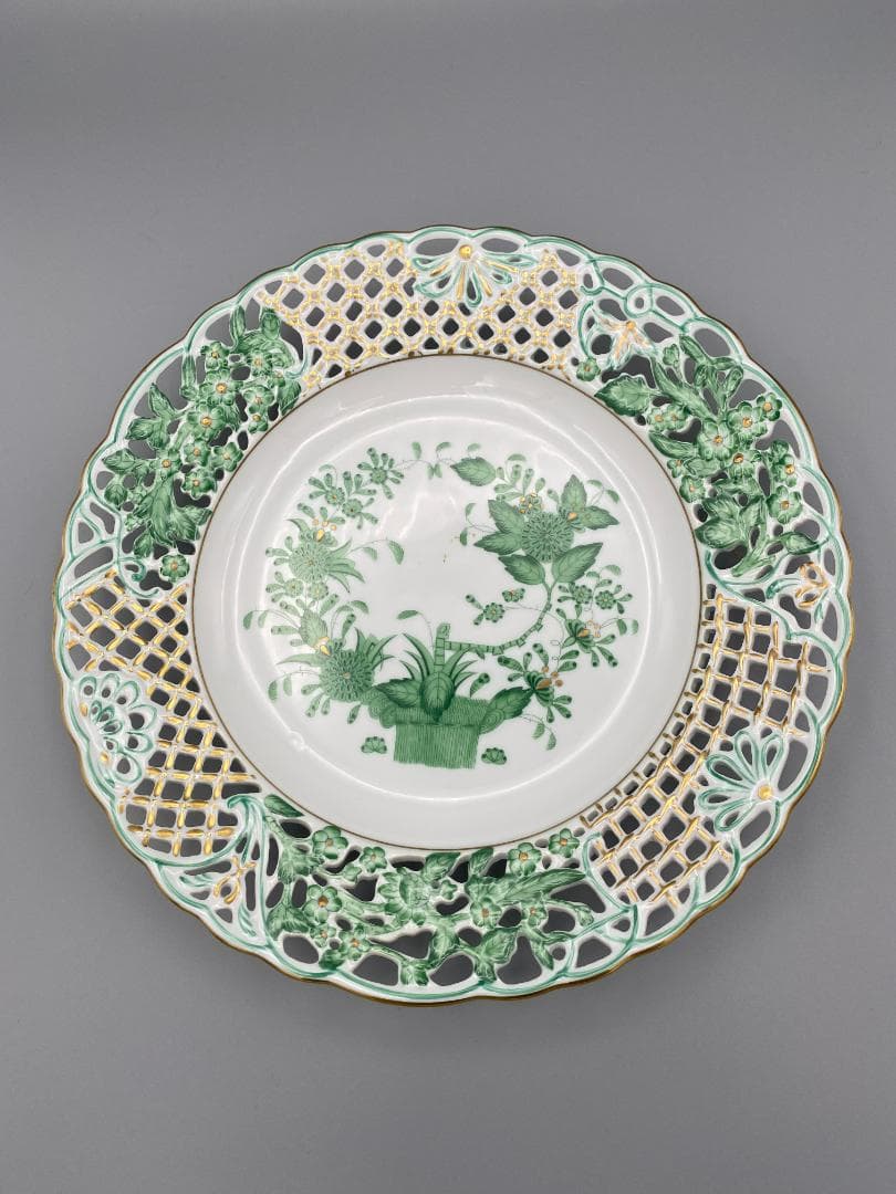 ヘレンド　インドの華　透かしプレート インドの華] ディナープレート