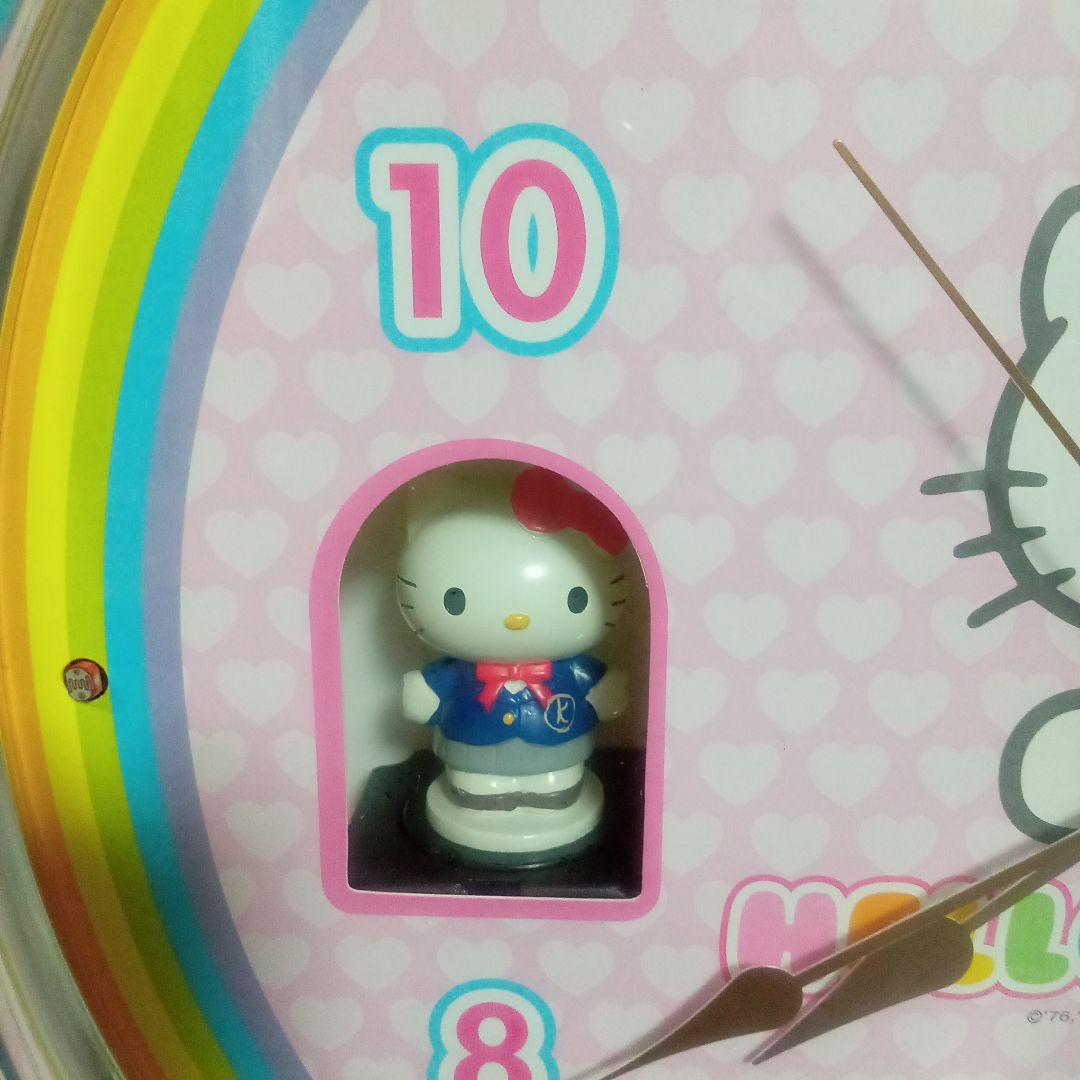 美品】レア キティちゃん ハローキティ からくり時計 掛け時計
