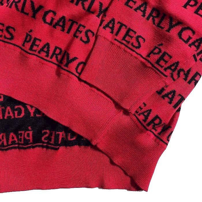 パーリーゲイツ ゴルフ 薄手 長袖 ニット プルオーバー セーター