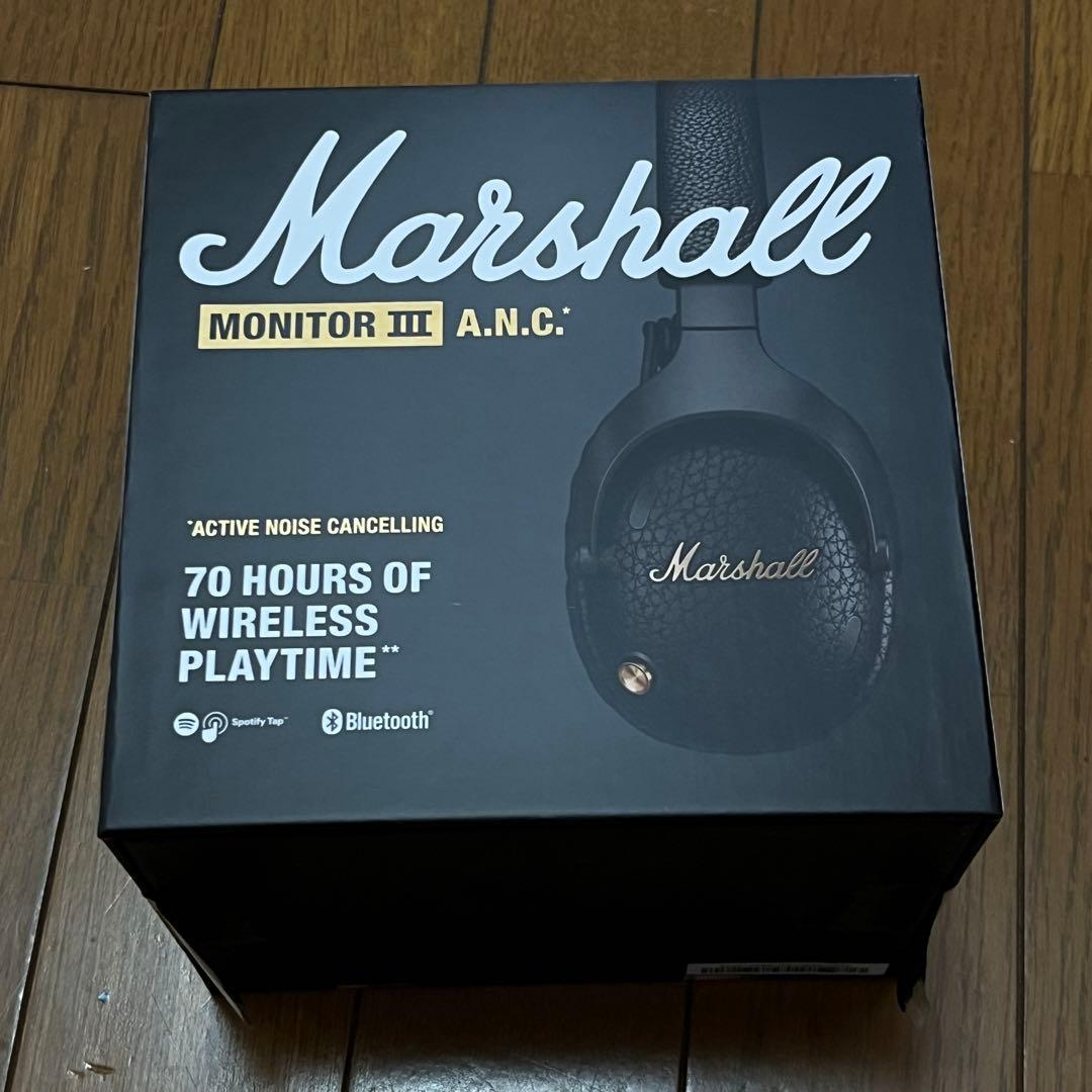 ア*ト様 値下げMarshall MONITOR Ⅲ A.N.C 付属品未使用 Marshall（マーシャル） ワイヤレスヘッドホン MONITOR III A.N.C