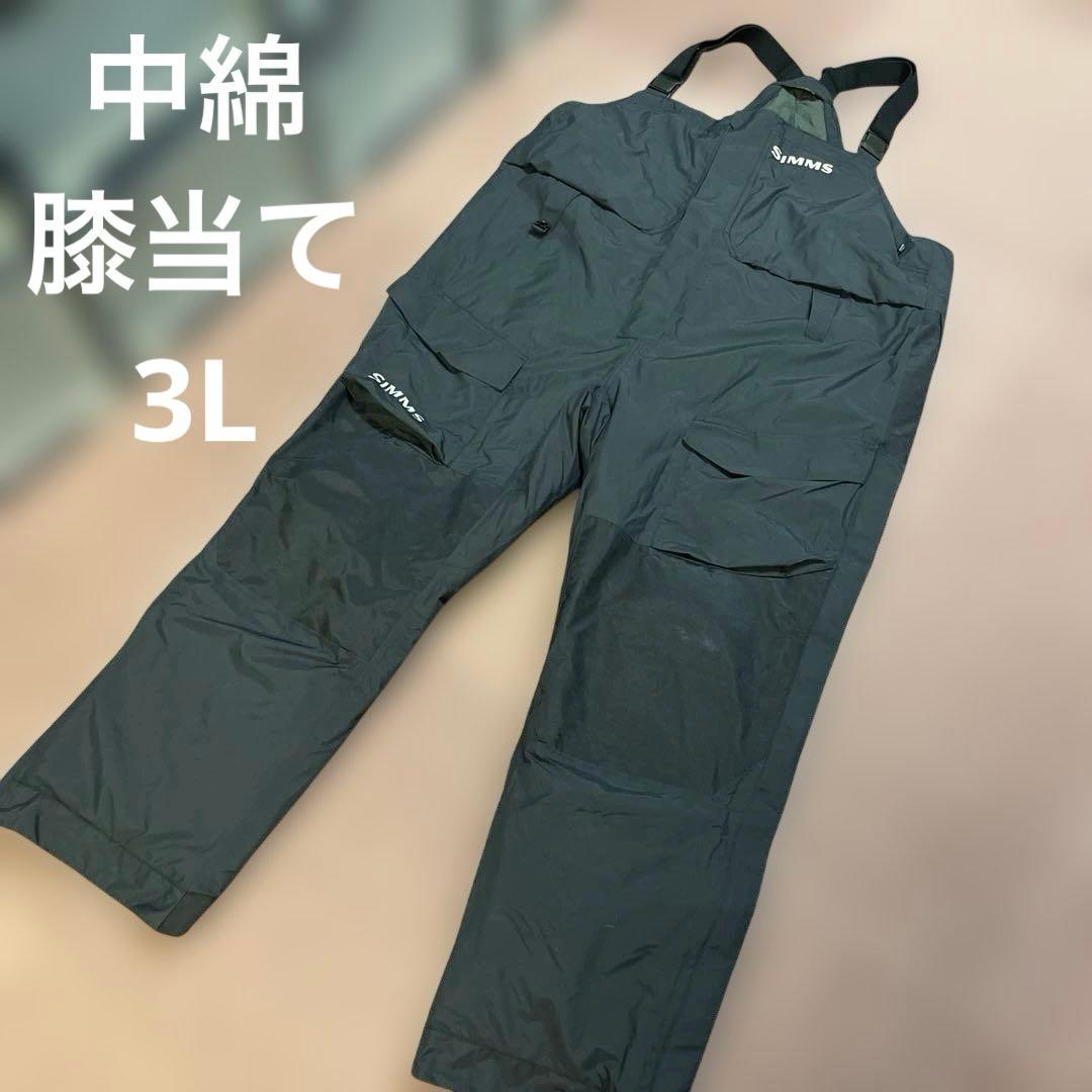 SIMMS ビブ　フィッシングパンツ 大きいサイズ　3L ダークグレー SIMMS PRODRY BIB