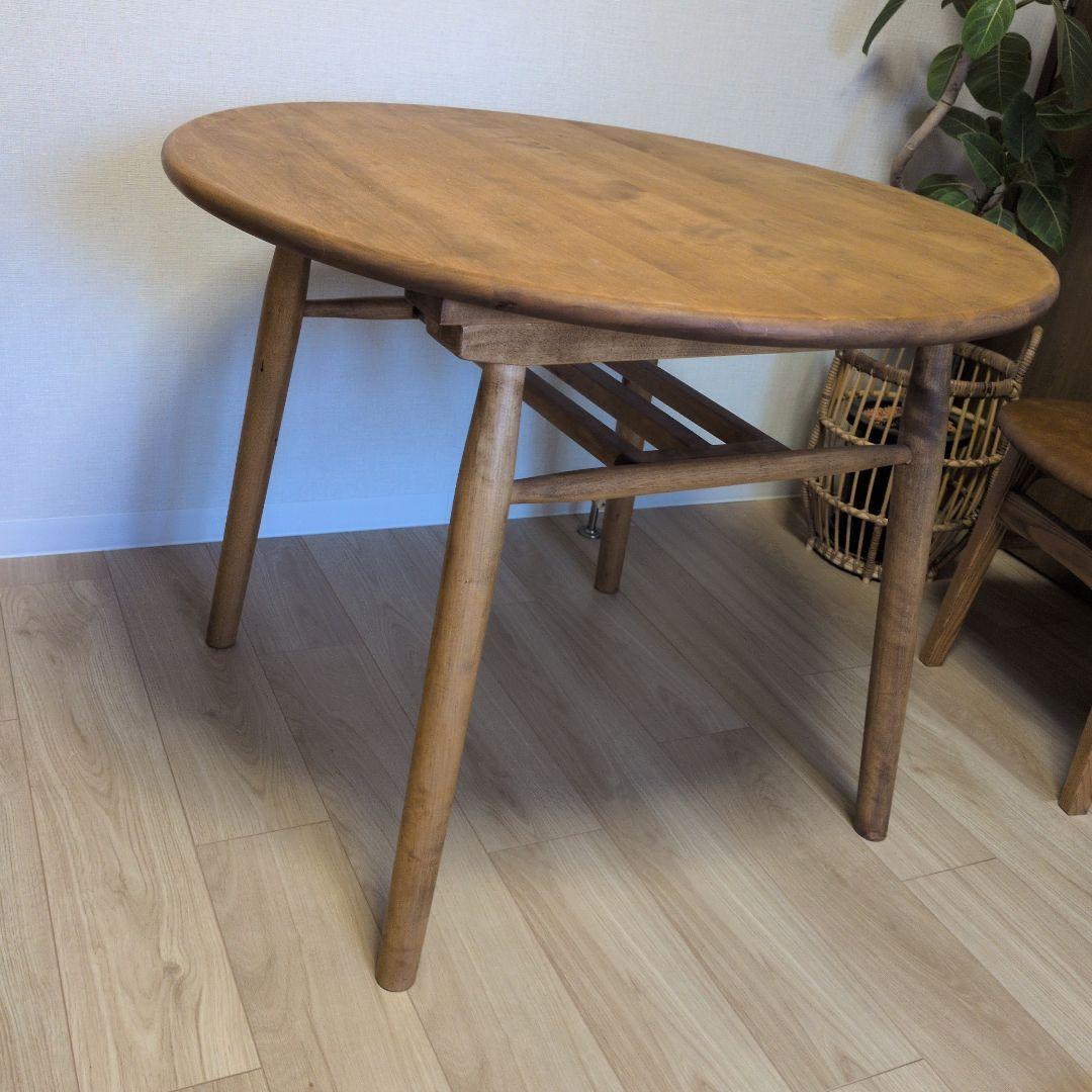 1/26値下げ 関家具 ロジー円形 90cm ダイニングテーブル 椅子は別出品