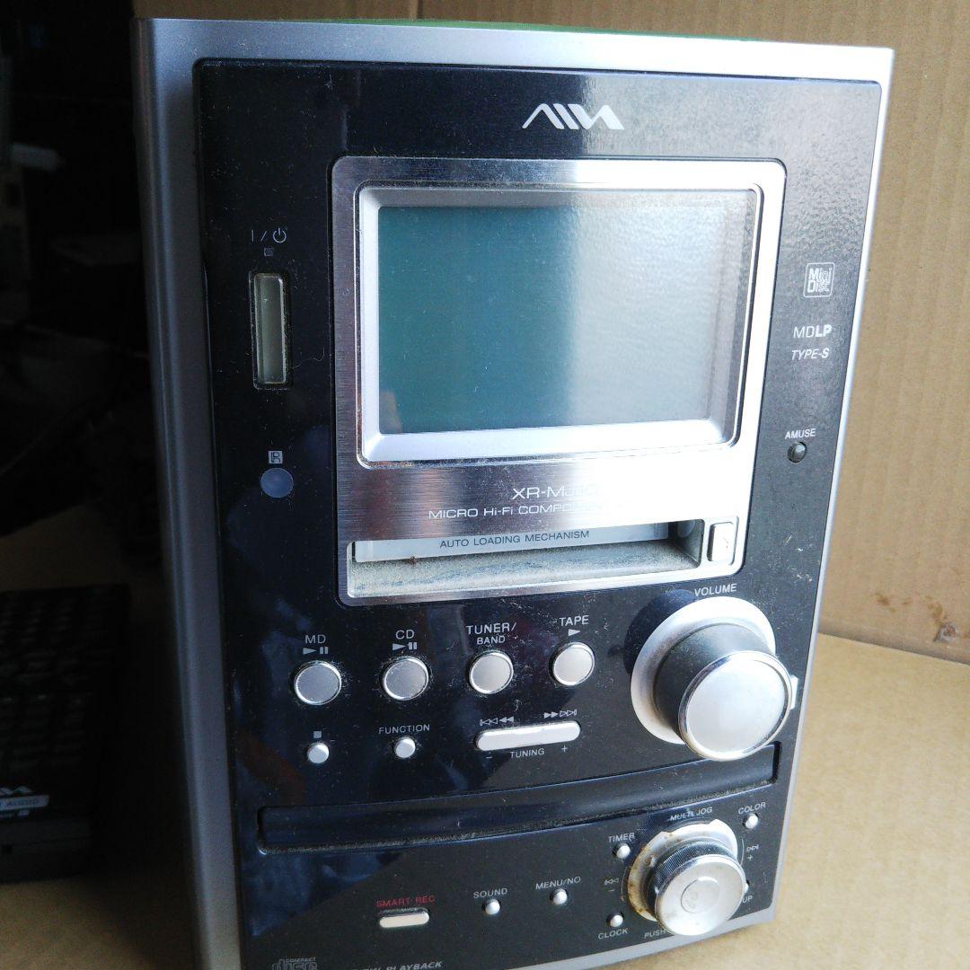 ソニー アイワ MDコンポ本体 AIWA XR-MJ10 W MD 本体 アイワ、“MEGAパワーサウンド”搭載のMDコンポ