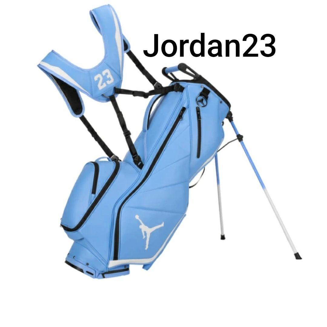 Jordan23 スタンド式キャディバッグ ブルー フェイドアウェイ プレミアム スタンドキャディバッグ(【男性
