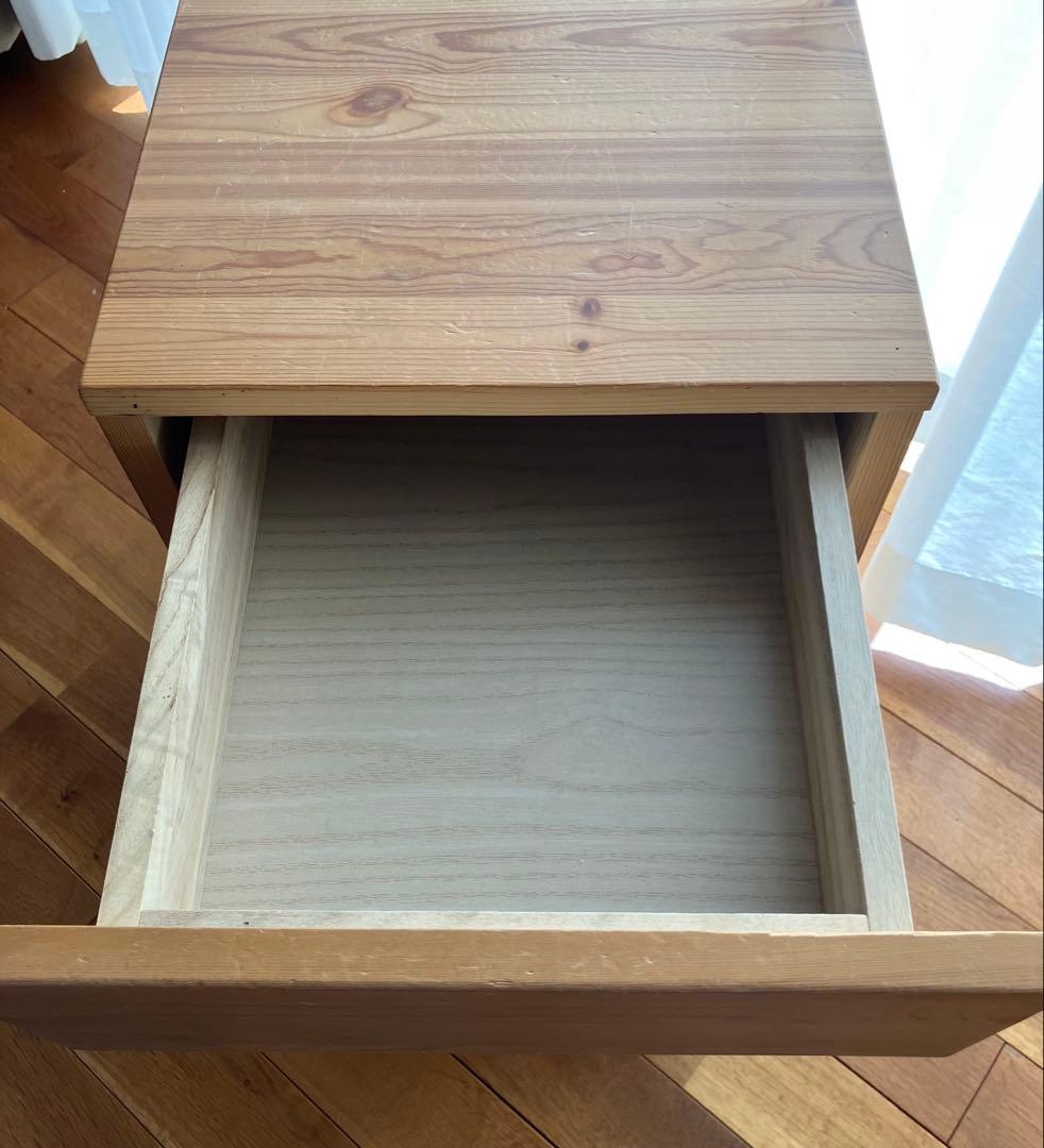 無印良品 パイン材キャビネットキャスター付き - メルカリ