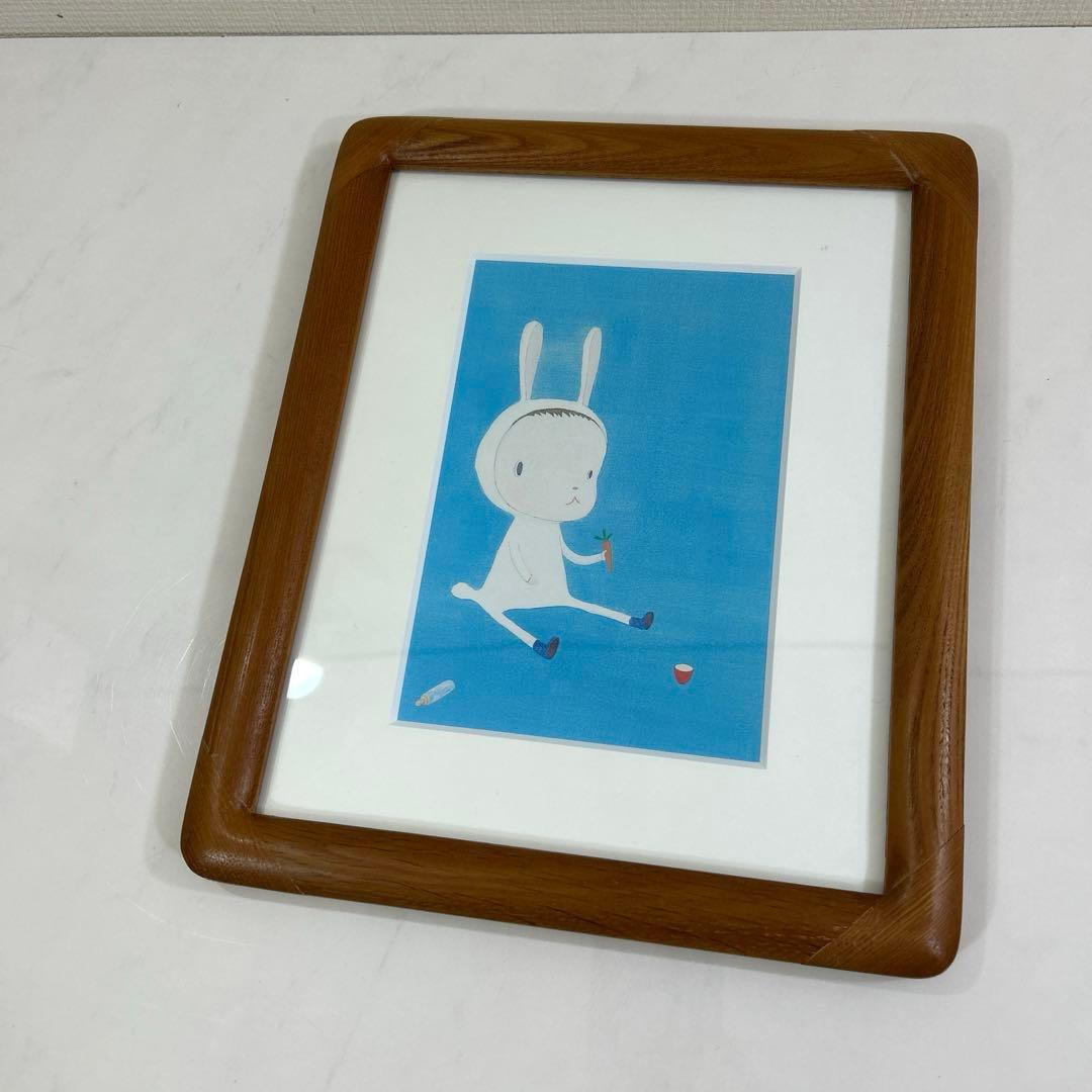 額装　奈良美智　ポスター　うさぎ 今年はウサギ年。かなり前にウサギを描いたことを思い出した！1996年！