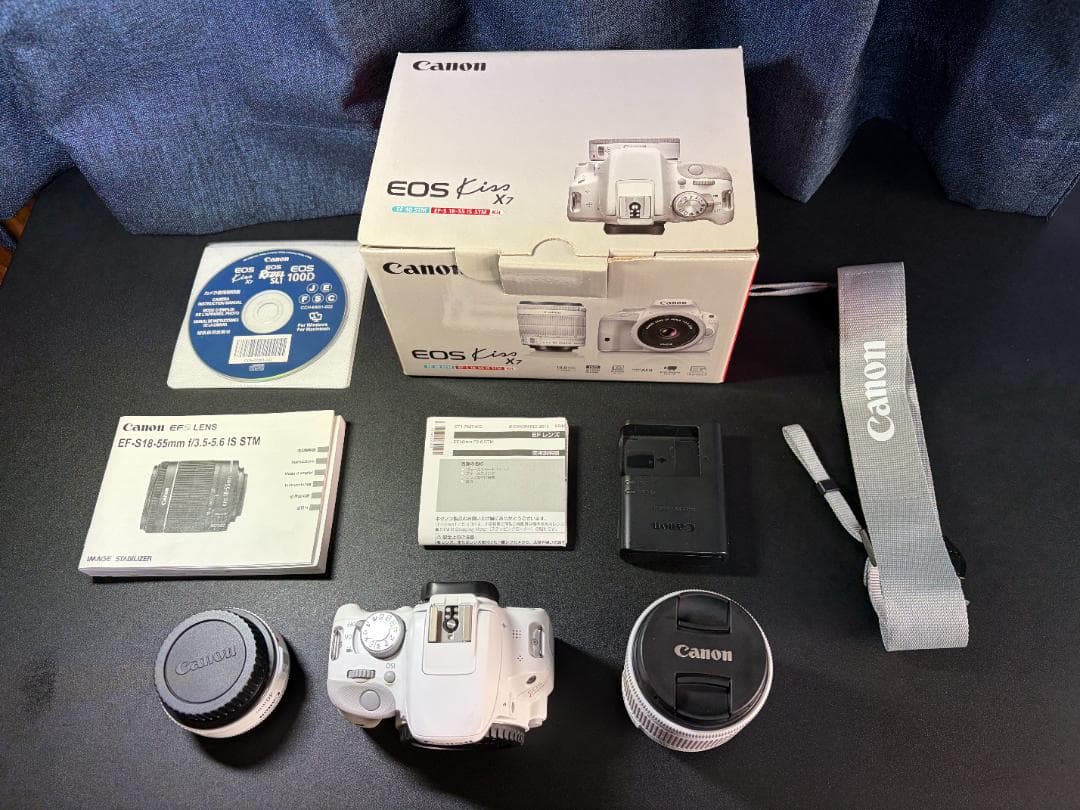 【美品】Canon EOS Kiss X7 ホワイト（レンズ2個、外箱など） 楽天市場】【中古】キヤノン Canon EOS Kiss X7 ホワイト ダブルレンズ