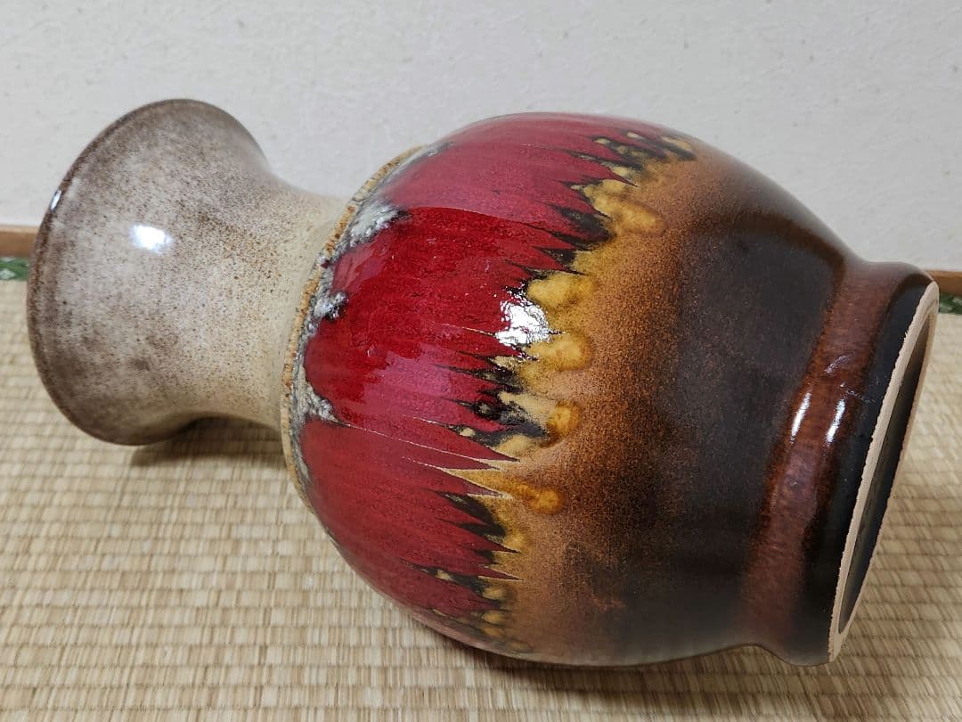 ファットラヴァ 西ドイツ 37.5cm 花瓶 Fatlava Scheurich