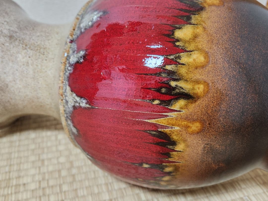 ファットラヴァ 西ドイツ 37.5cm 花瓶 Fatlava Scheurich