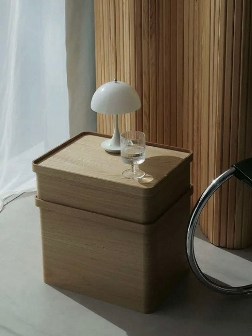 美品 曲木のケーブルボックス 大小セット 加藤順子 dinos コラボ商品