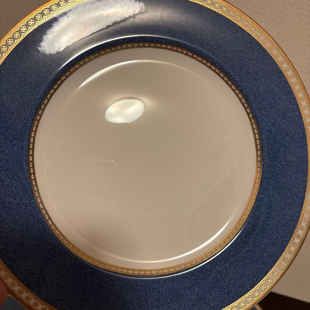 ウェッジウッド　ユーランダー　パウダーブルー　ディナープレート　27.5cm