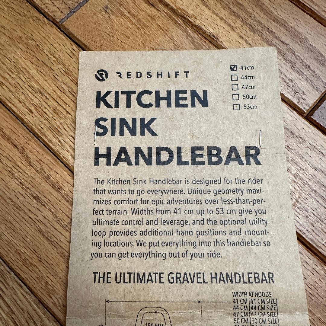 Redshift Kitchen Sink ハンドルバー 41cm グラベル用 - メルカリ
