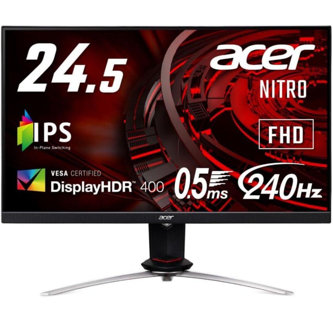 美品　Acer XV253QXbmiiprzx 240Hz ゲーミングモニター Amazon.co.jp: Acer ゲーミングディスプレイ Nitro XV253QXbmiiprzx
