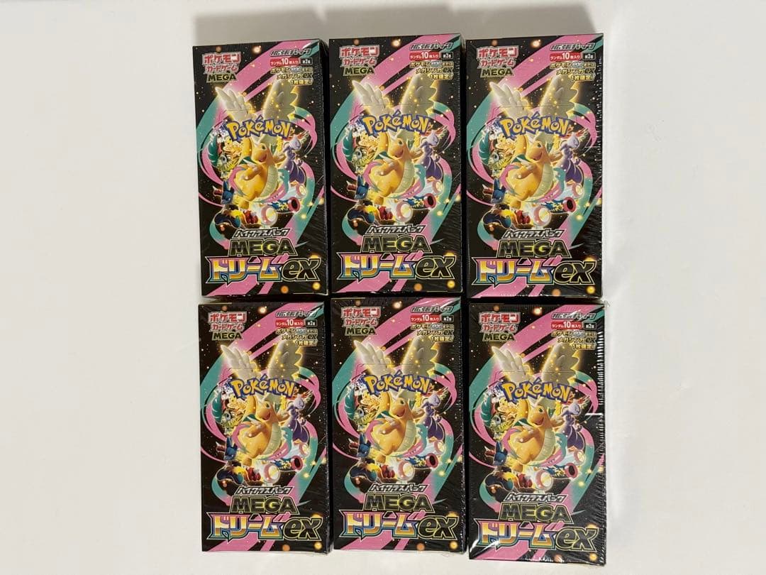 ポケモンカードゲーム MEGAドリームex シュリンク付き 6BOX - メルカリ