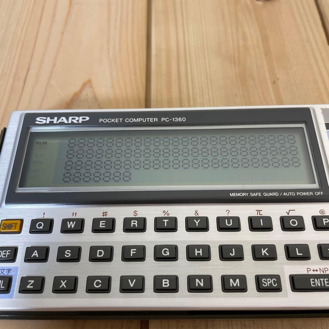 SHARP PC-1360 ポケコン ポケットコンピュータ RAM 2枚付属 - メルカリ