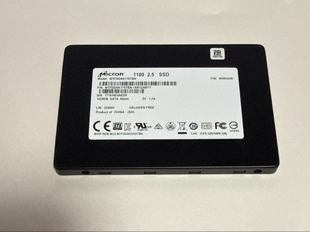 Micron 2.5インチ SATA SSD 1TB Amazon | Micron 1TB 1300 SATA TLC 2.5インチ SSD | Micron | 内蔵SSD