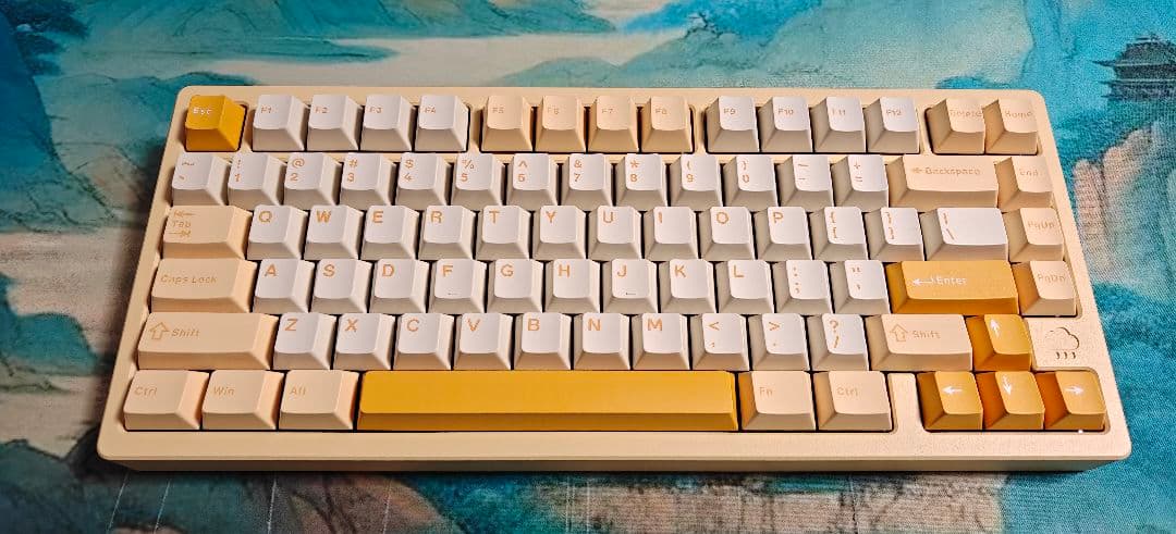 WOBKEY rainy75 イエロー Amazon | WOBKEY Rainy 75 メカニカルキーボード/雨音のような打鍵感