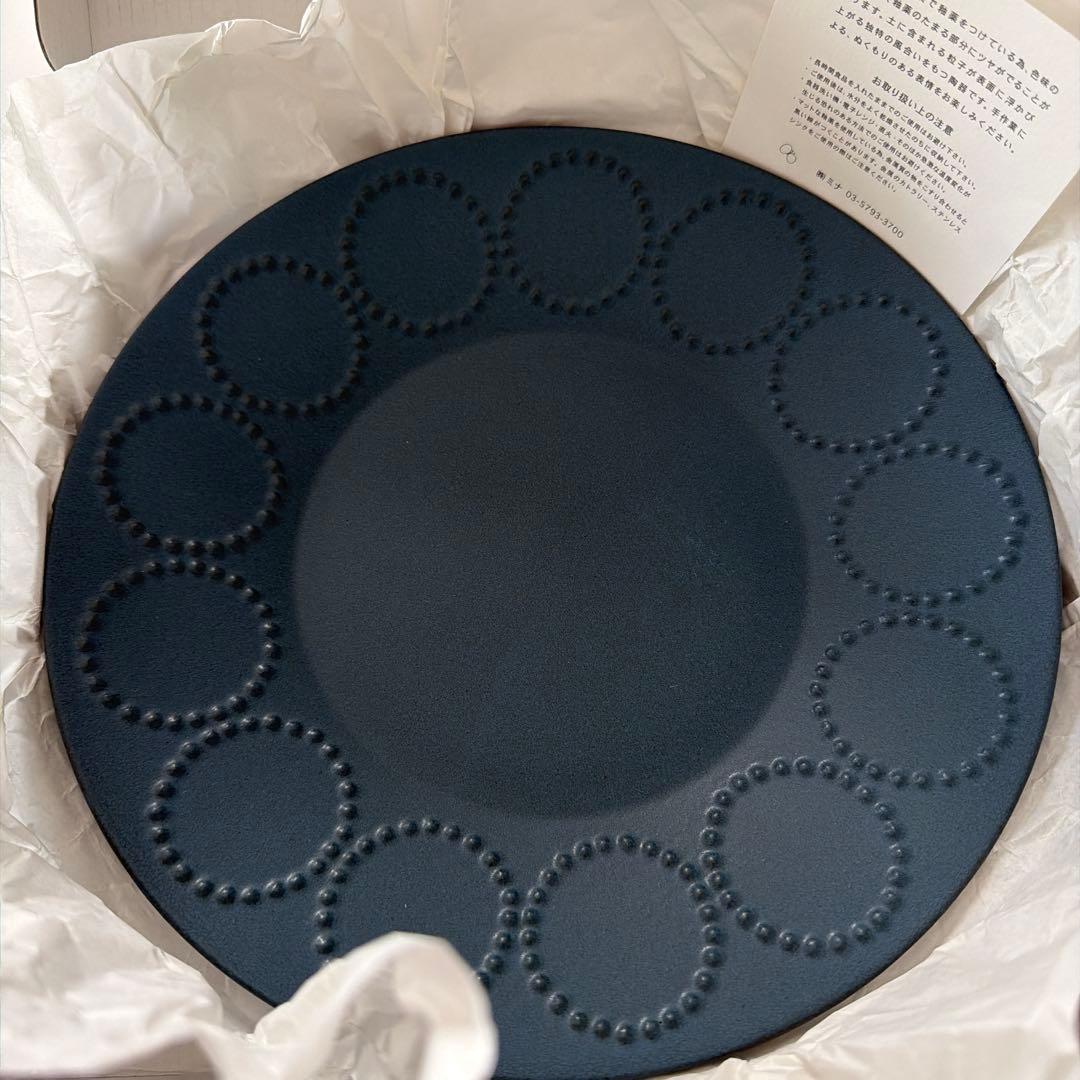 ミナペルホネン タンバリン プレート ブルー S 1枚 L 1枚 セット売り