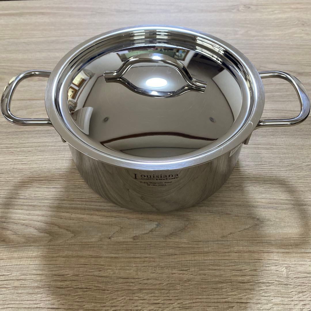 ルイジアナ　ビタクラフト　両手鍋20cmSGマーク付新品未使用品IH対応ブック付 ad-vc-7145_01.jpg