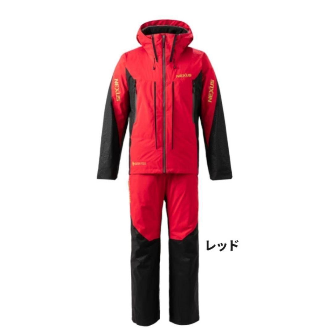 【新品】シマノ ネクサス テクノレイヤードスーツ M レッド RT-133W シマノ ネクサス ゴアテックス テクノレイヤードスーツ RT-133W