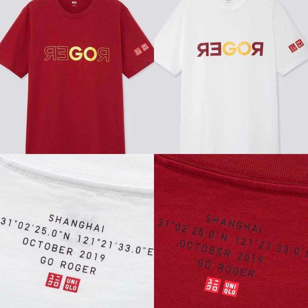 UNIQLO REGOR Tシャツ 赤 白 2色各1枚のセット Mサイズ 新品 ユニクロ公式 | 酒コレクション UT/美丈夫