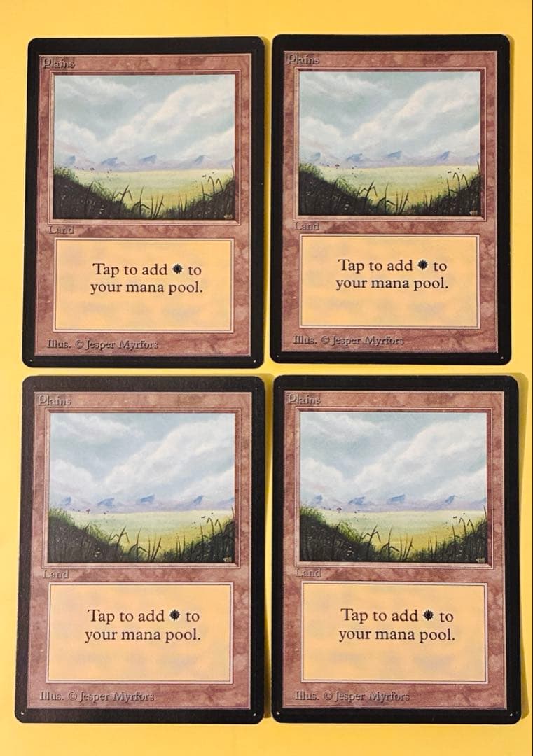 ベータ　β 基本土地　平地　4枚セット 平地｜カードギャラリー｜マジック：ザ・ギャザリング 日本公式ウェブ