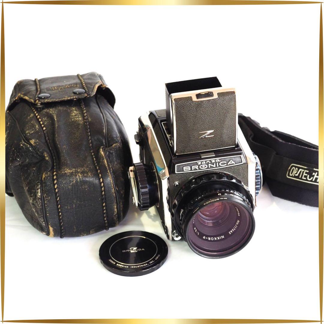 【作動確認済み】ゼンザブロニカS2　Nikkor-P75mm f/2.8 ゼンザブロニカ Zenza Bronica S2 後期モデル / Nikon Nikkor-P 75mm