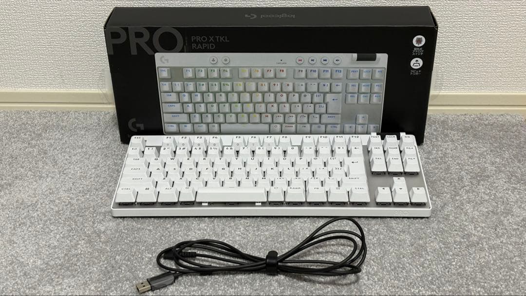 Logicool PRO X TKL RAPID ホワイト キーボード 本体 PRO X TKL RAPID Gaming Keyboard | Logitech G