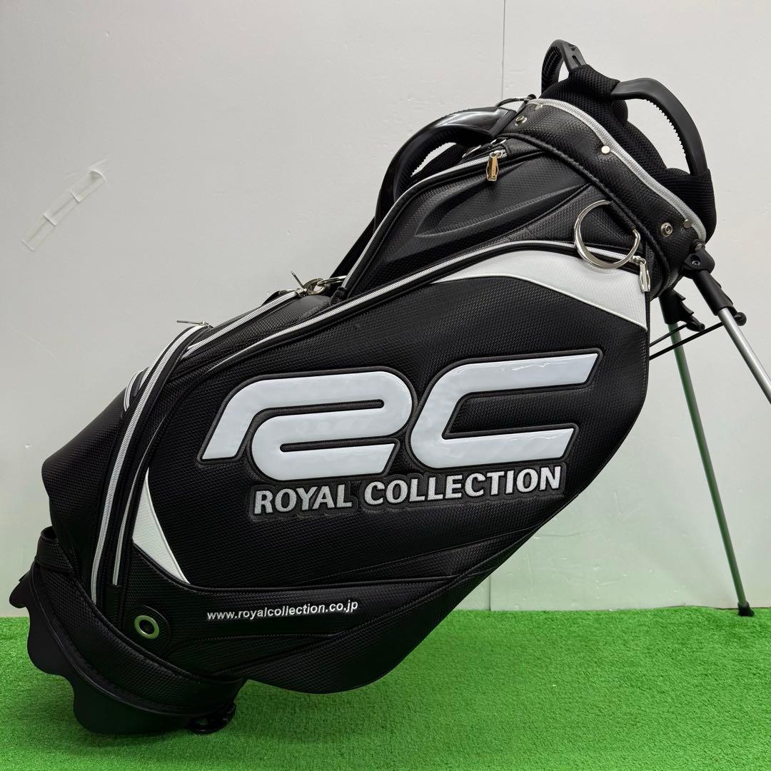 ロイヤルコレクション キャディバッグ ゴルフバッグ 9インチ ブラック