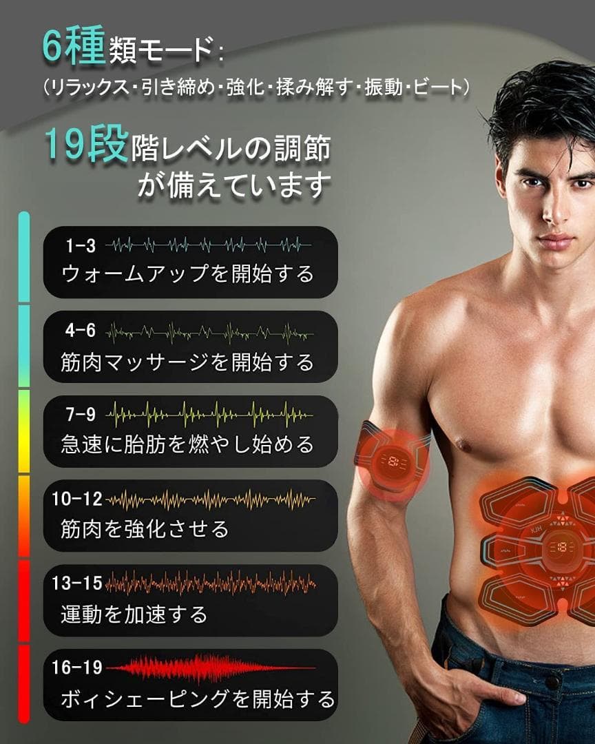 ❤超豪華11点セット❣1日30分の使用で理想的な体に♪❤EMS