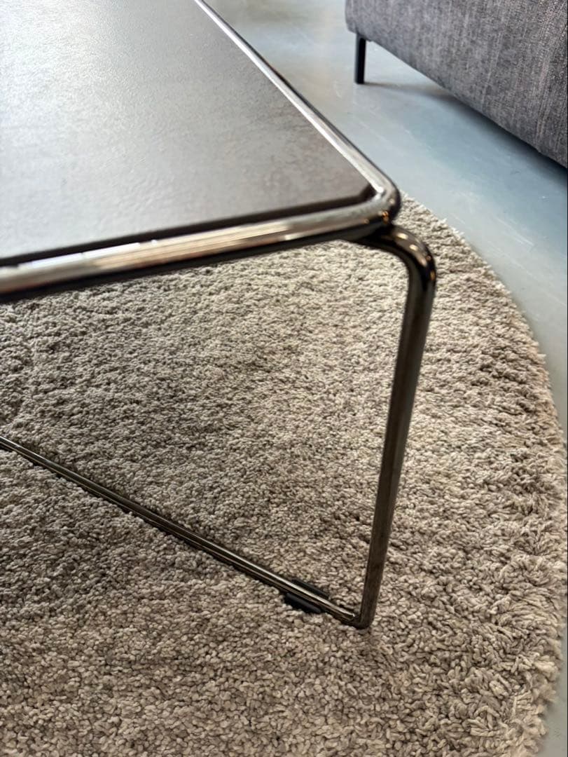 MARCAL コーヒーテーブル セラミック天板 ブラッククロームフレーム