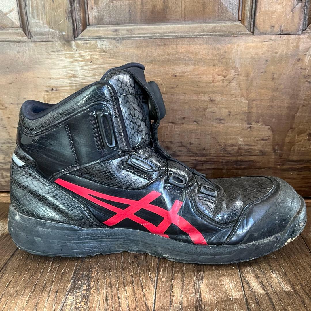 アシックス ウィンジョブ安全靴 CP304 クランベリー 27.5cm