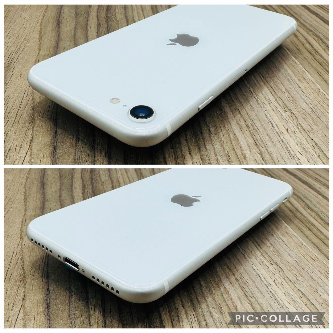 美品】iPhoneSE2 ホワイト 128GB SIMフリー 新品大容量電池 - メルカリ