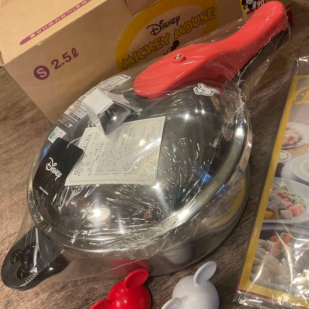 新品 未使用 ミッキーマウス ゼロ活力鍋 アサヒ軽金属 圧力鍋 ゼロ活力